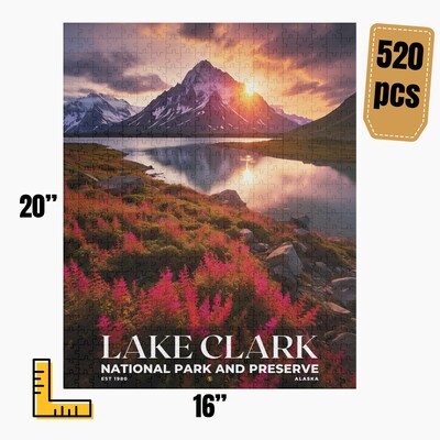 Lake Clark National Park and Preserve Jigsaw Puzzle, Family Game, Holiday Gift | S10 - image4